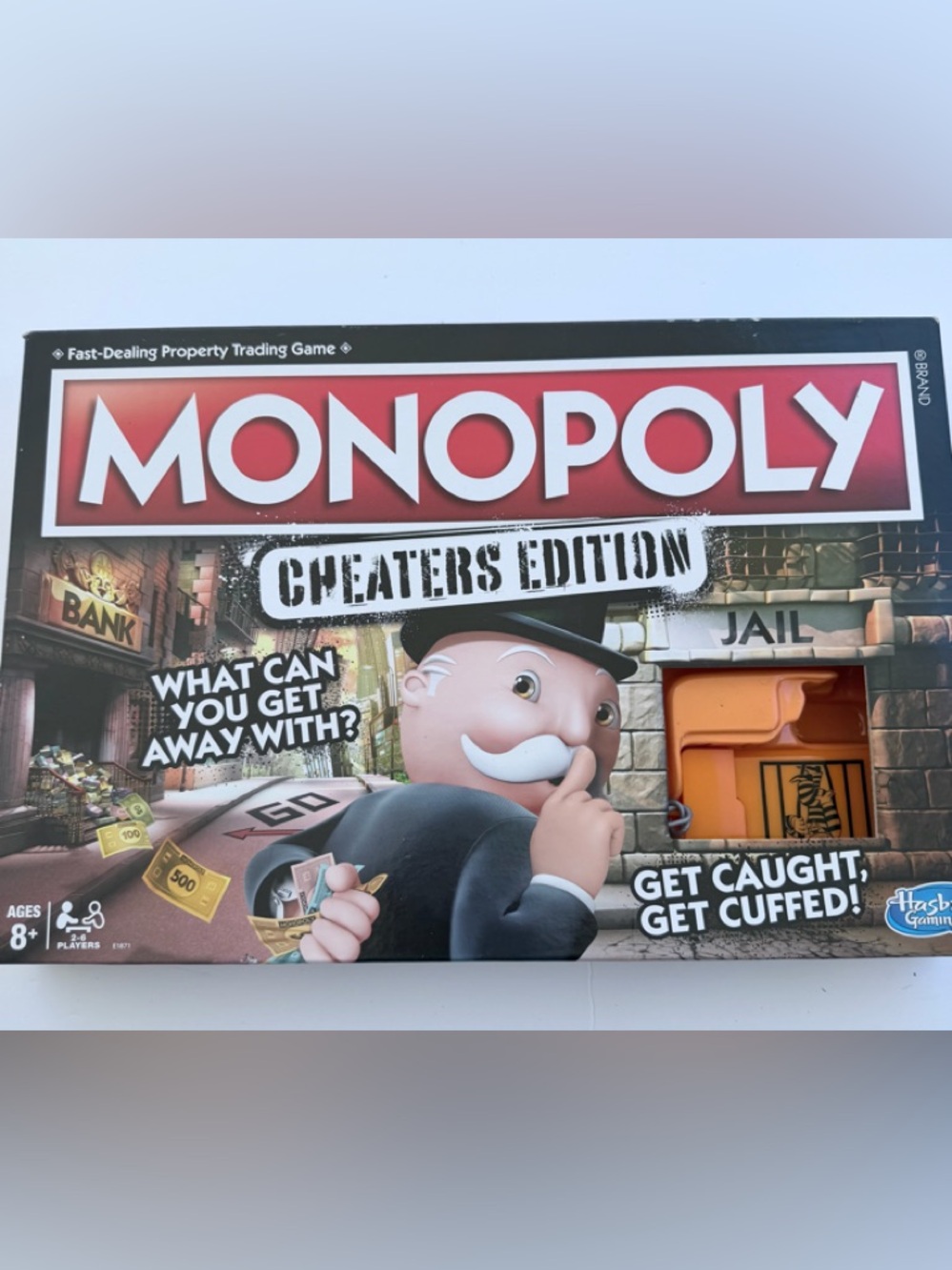 Hasbro Monopoly Cheaters Edition Box – Red & Orange Artwork